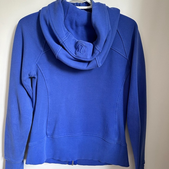 Lululemon Scuba Hoodie *Light Cotton Fleece Blazer Blue Size 6 - Picture 4 of 4
